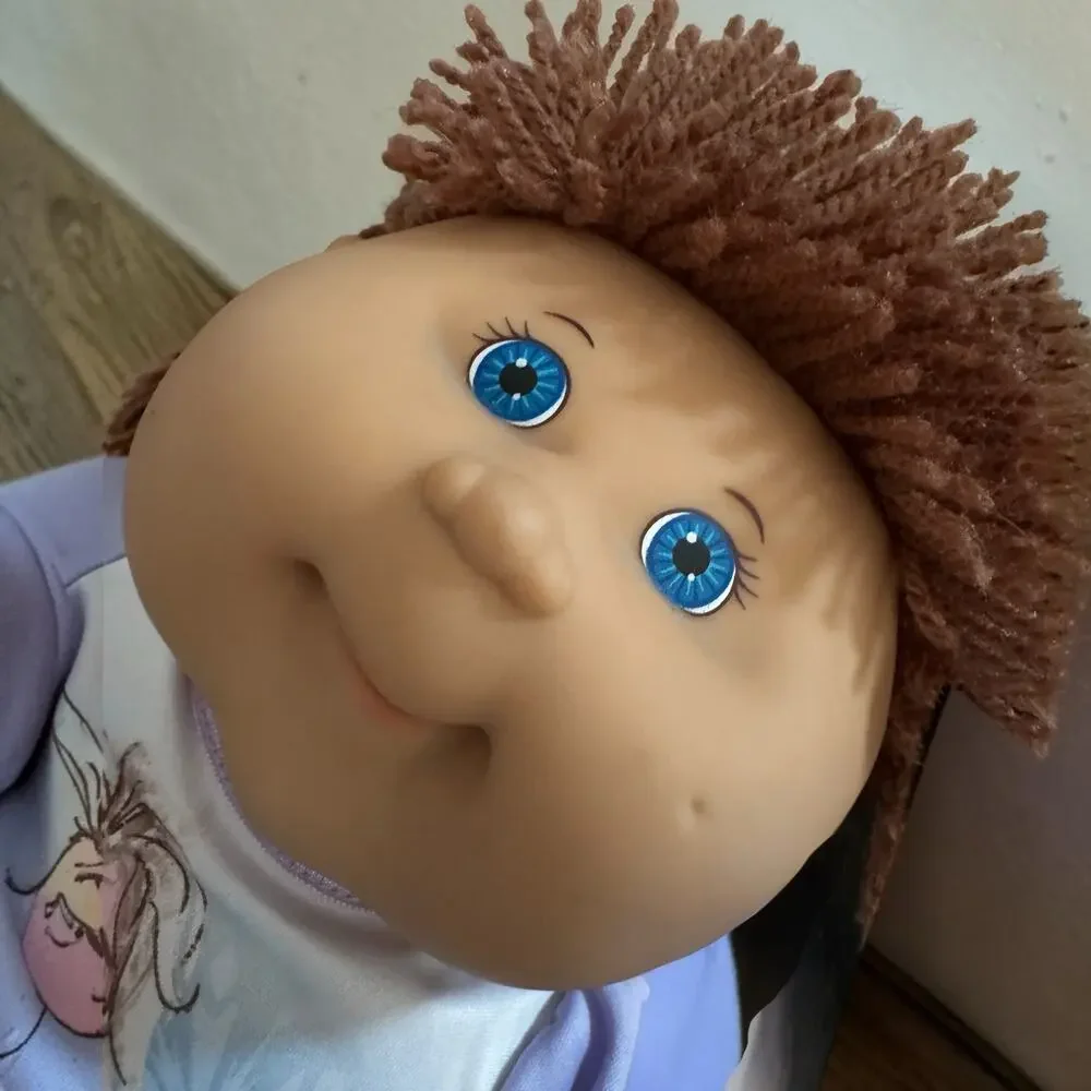 Vintage 2004 Cabbage Patch Kid Play Along PA-2 18 Inch Doll Brown Pigtails